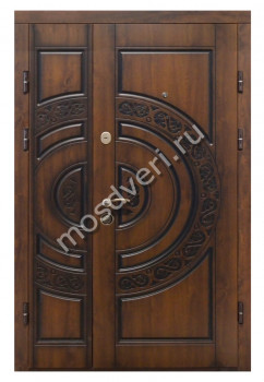 Двухстворчатая входная дверь в квартиру DDV-28 - купить от производителя Мосдвери Двухстворчатая входная дверь в квартиру DDV-28